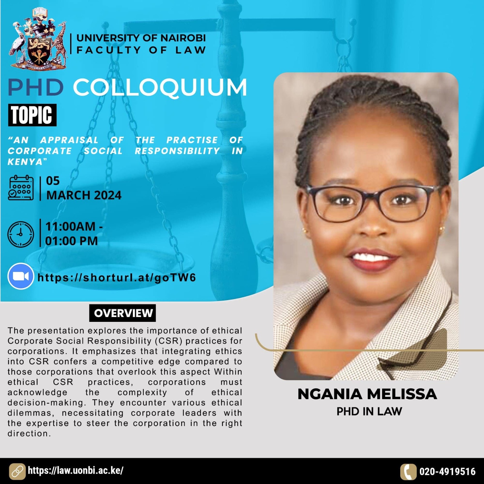 Phd colloquium: unveiling the ethics of corporate social responsibility in kenya"